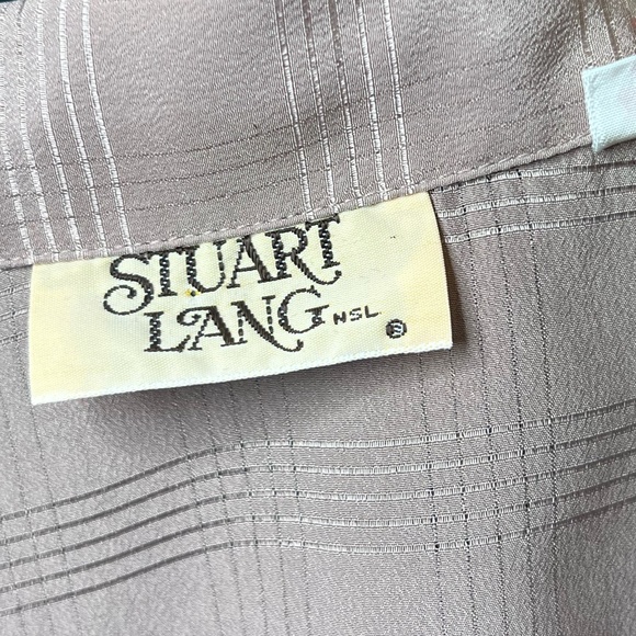 Stuart Lang Silk Long Sleeve Top - Picture 2 of 2